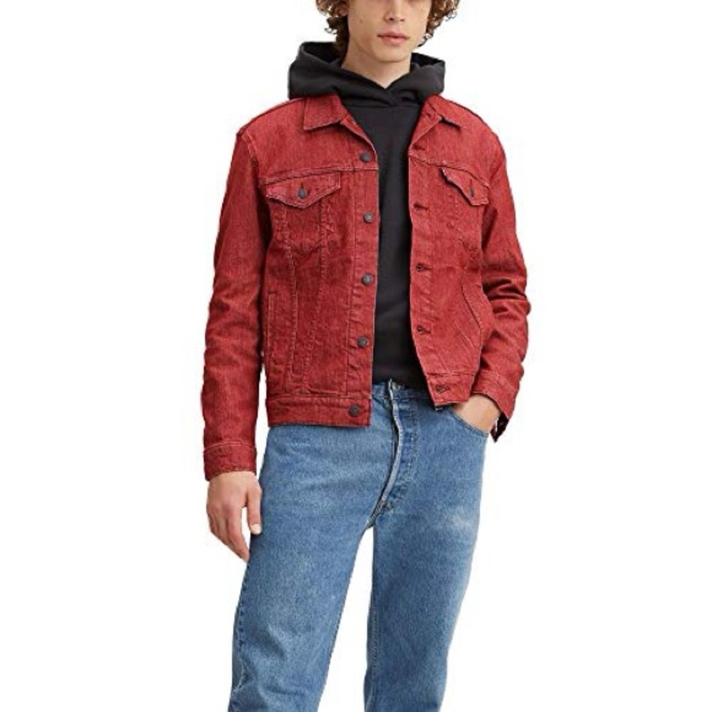 Levi’s Men’s Red Trucker Jacket Size M